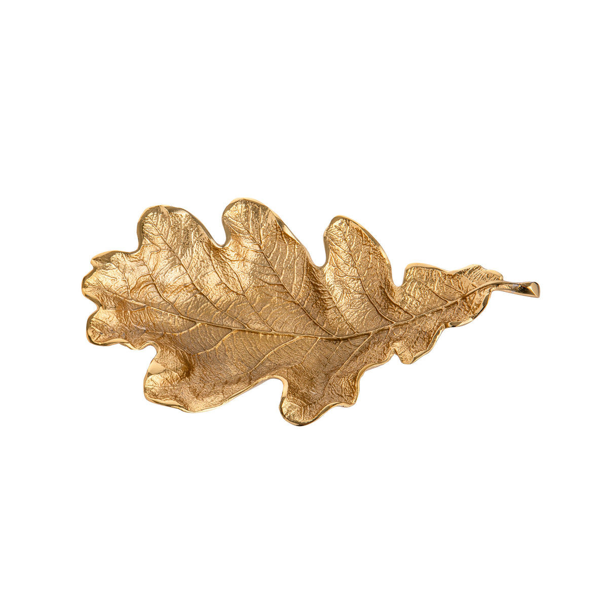 GOLDEN OAK LEAF DISH