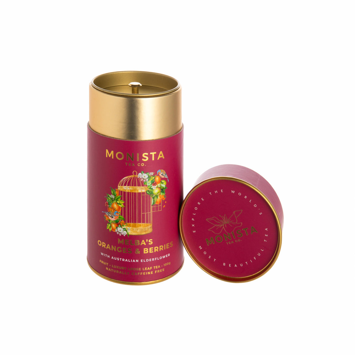 MELBA'S ORANGES & BERRIES FRUIT TEA CANISTER