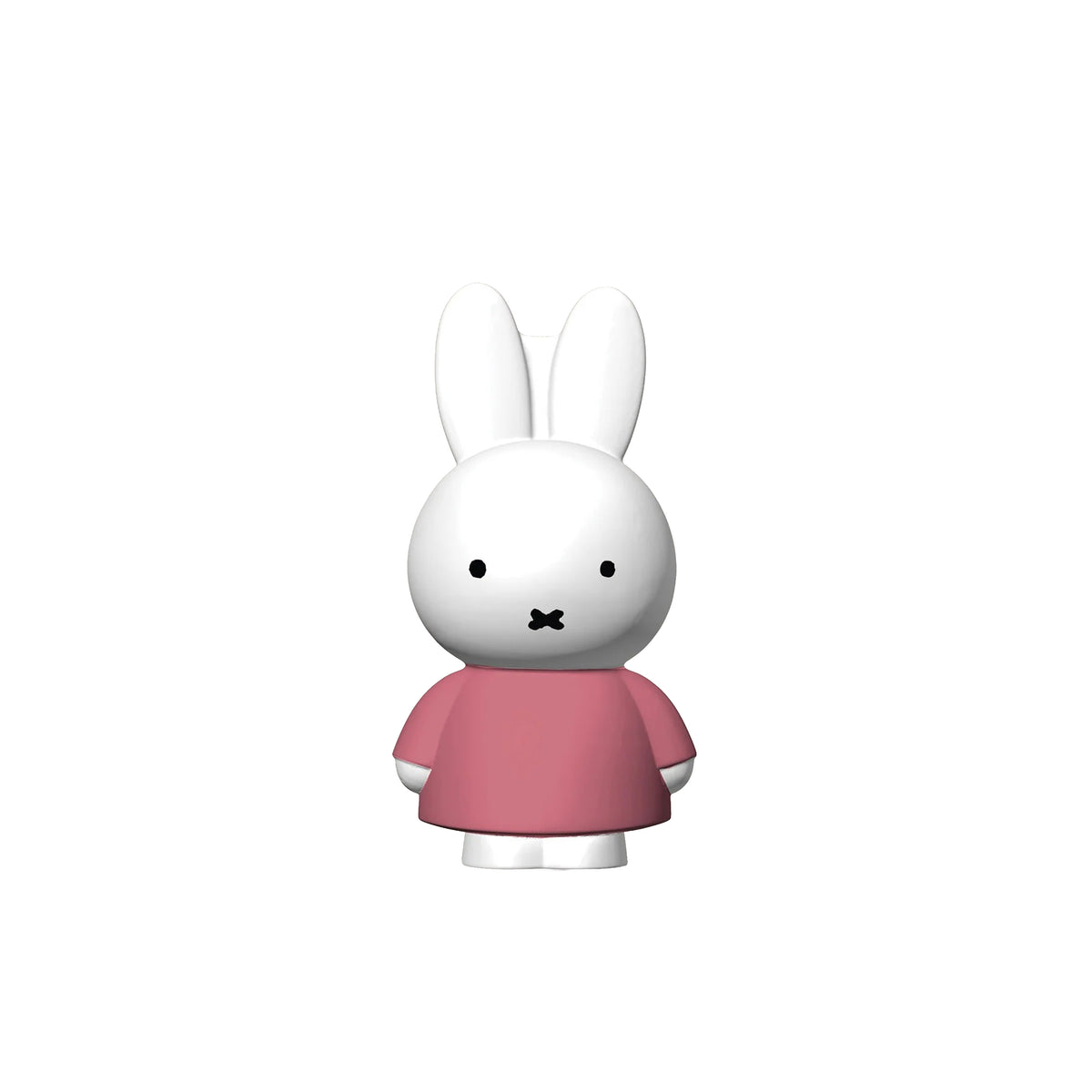 A stress ball featuring the Dick Bruna character, Miffy, wearing a pink dress, centered on a plain white background.