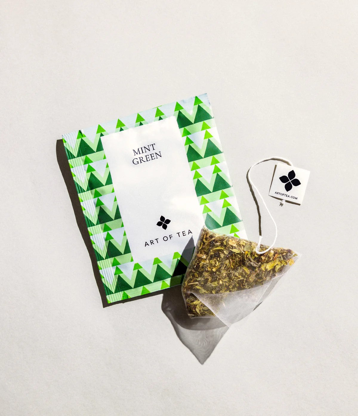 This refreshingly tasty handcrafted organic mint green tea is carefully packaged into pyramid-shaped, easy to steep, eco-friendly, biodegradable bags. These grassy, smooth mint tea bags are perfect for any time of day or after a heavy meal. 12 tea sachets in a box. 0.85 oz.