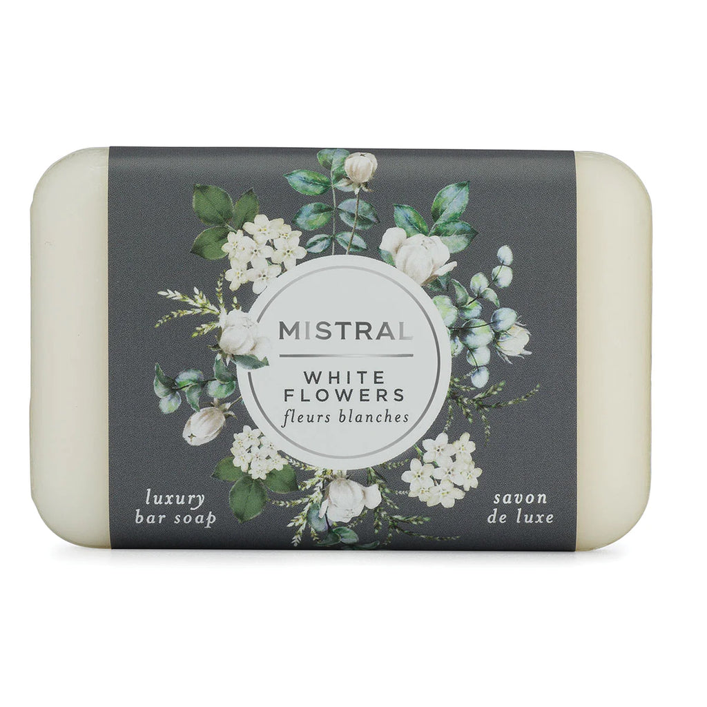 This bar soap is crafted according to French tradition. Made with natural, organic ingredients and perfumes from Grasse, France, this triple-milled bar soap is long-lasting, luxurious, exquisitely fragrant. Enriched with organic shea butter and olive oil. Sustainably sourced palm oil. 7 oz. Made in Provence.