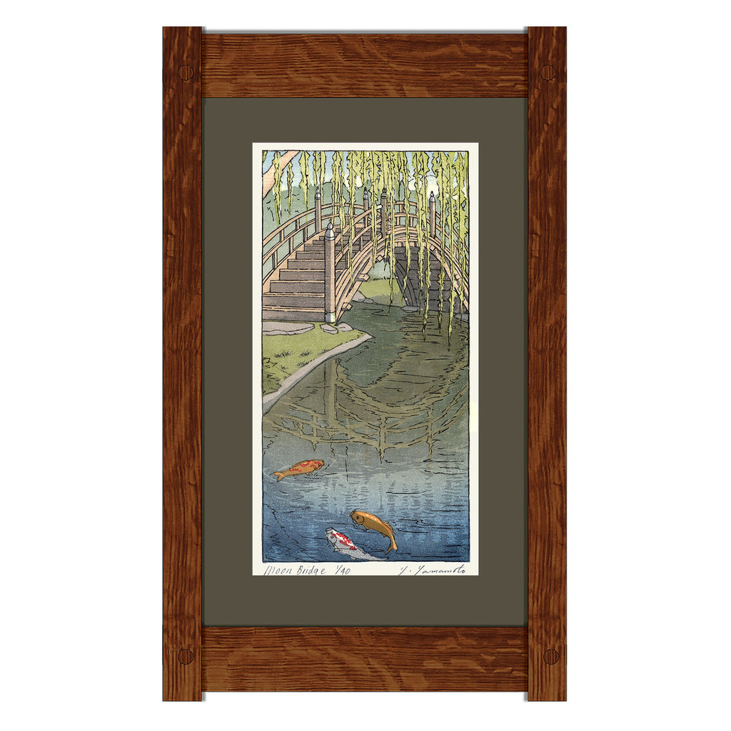 THE HUNTINGTON JAPANESE GARDEN LIMITED EDITION FRAMED WOODBLOCK