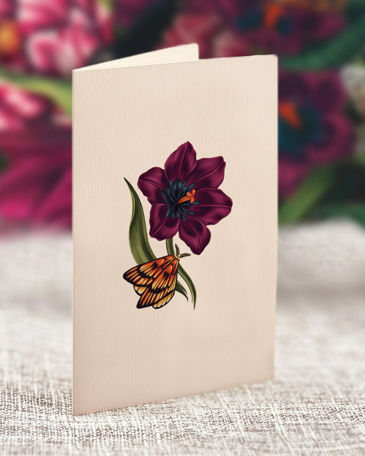 MOONLIGHT GARDEN BOUQUET POP-UP GREETING CARD