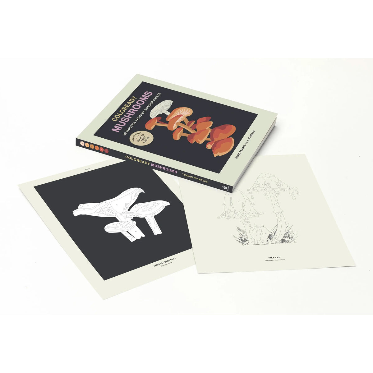 COLOREADY MUSHROOMS: 20 MODERN PAINT- BY- NUMBER PRINTS