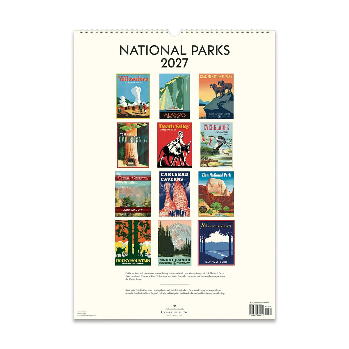 NATIONAL PARKS - 2027 WALL CALENDAR