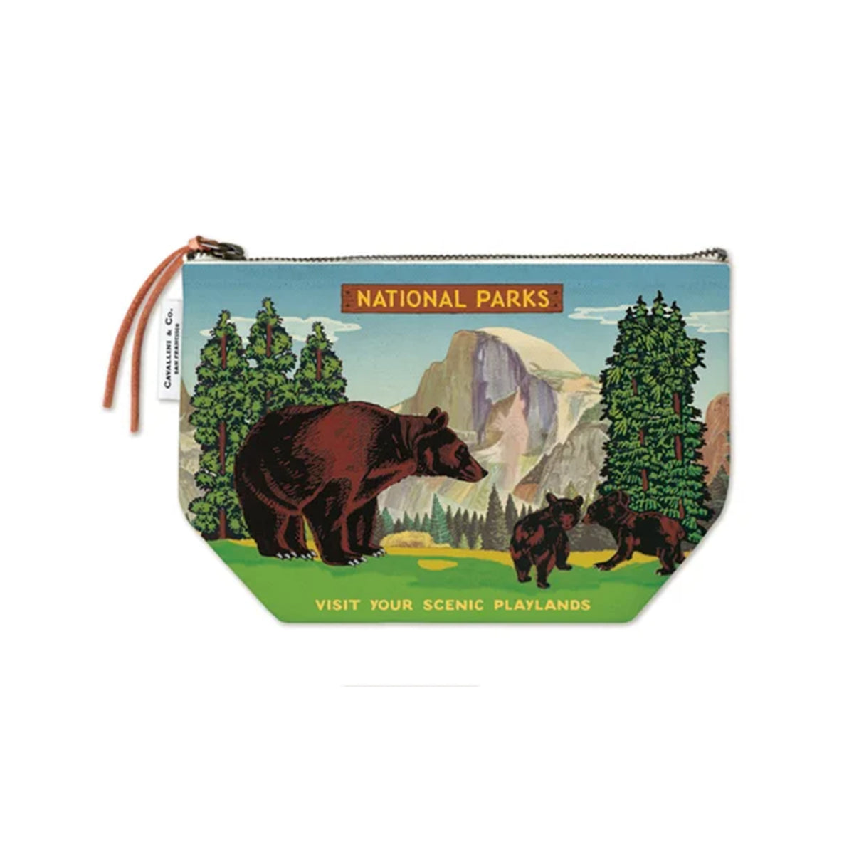 NATIONAL PARKS BEAR ZIP POUCH