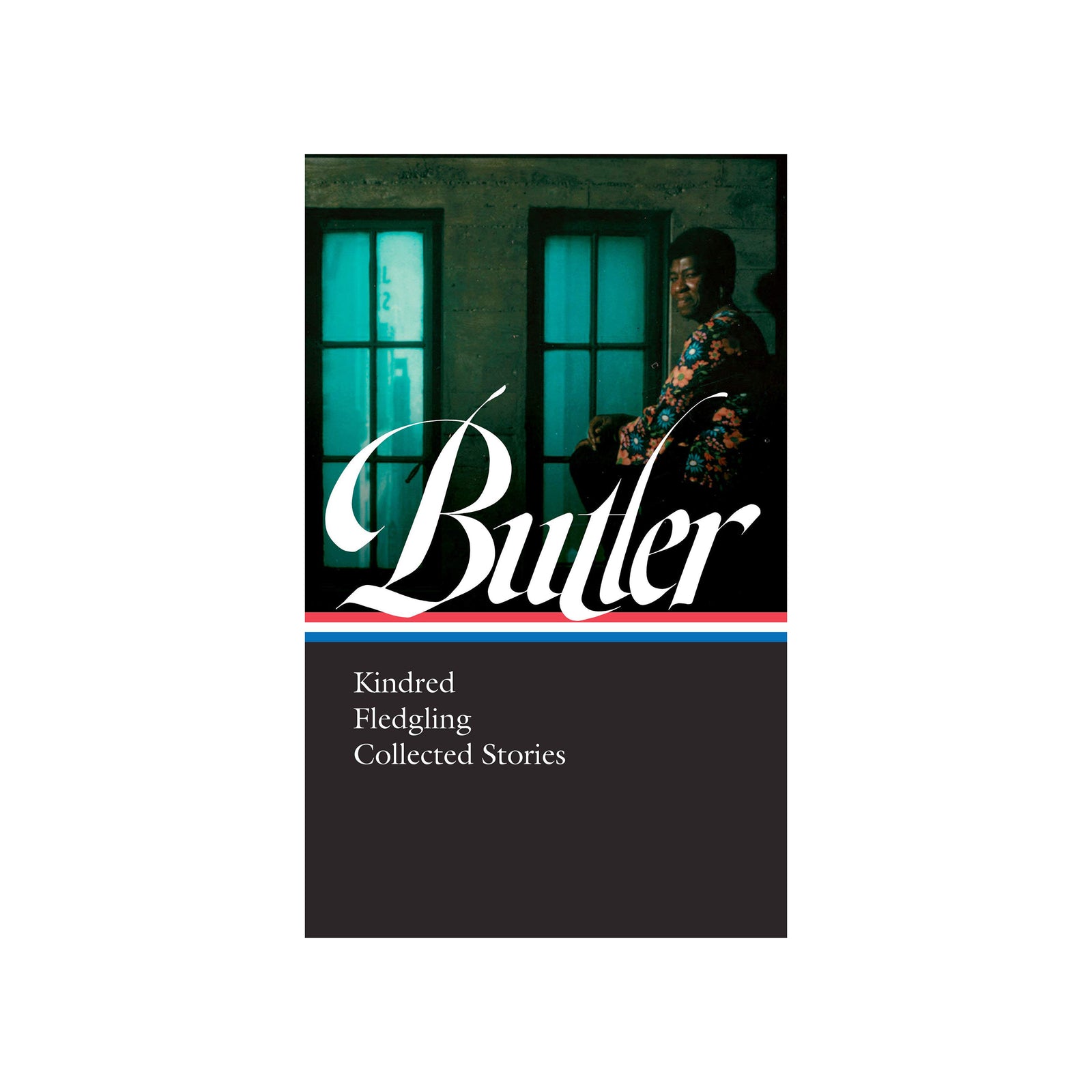 Book cover of 'Kindred Fledgling Collected Stories' by Butler with a person sitting in front of a window.