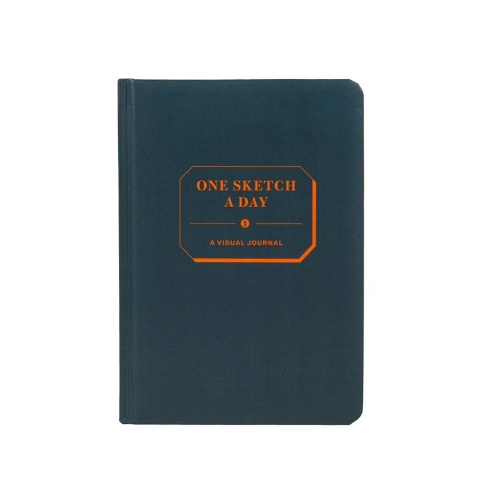 Dark blue notebook with 'One Sketch A Day' text on a white background