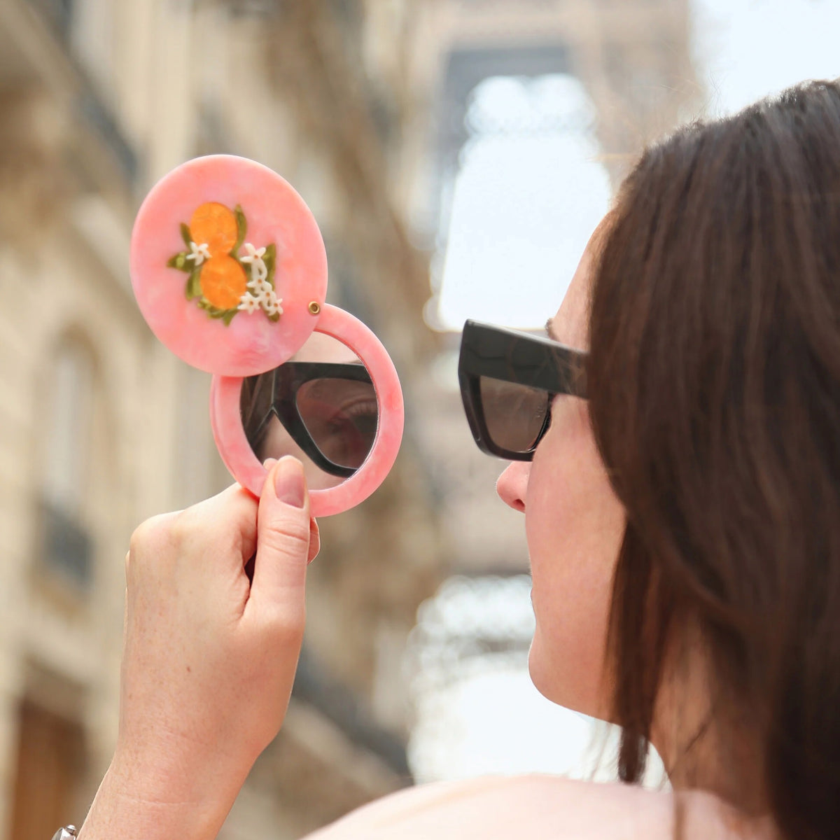 ORANGE BLOSSOM COMPACT  HAND MIRROR
