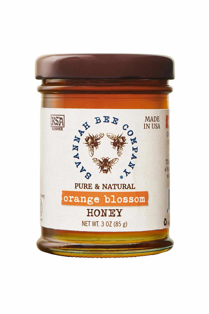 Bright and sweet as just-picked fruit, this Orange Blossom Honey brings a juicy citrus aroma to drinks and foods, especially baked goods. Flavor Profile: Bright, incredibly sweet and finishes with subtle citrus note. Origin: USA, Mexico & Spain KSA certified Gluten free 3oz jar.