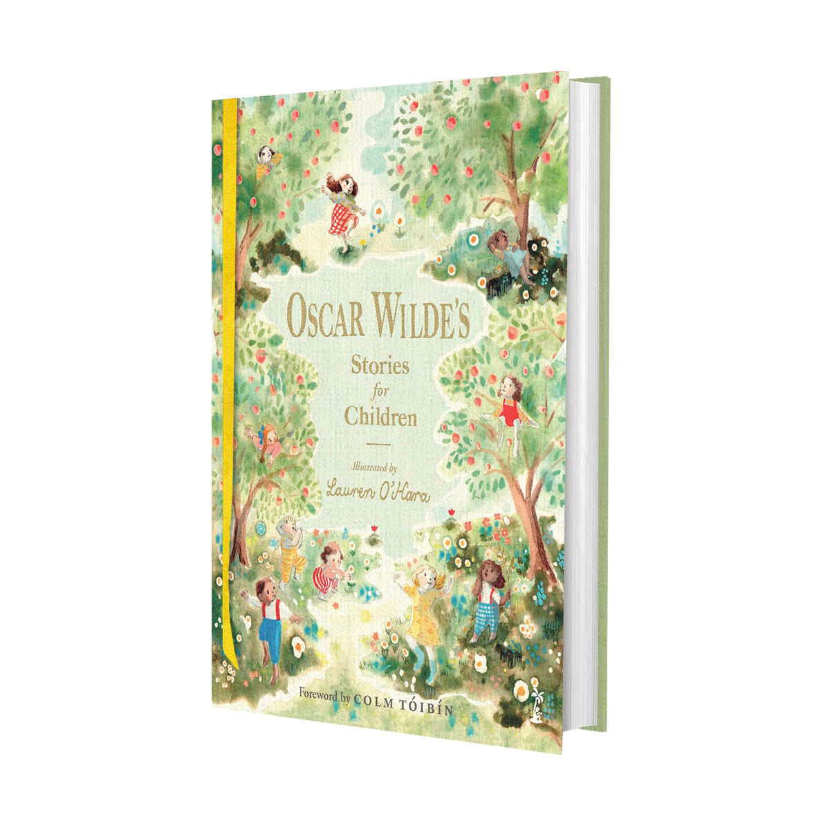 Book titled 'Oscar Wilde's Stories for Children' with a colorful illustration on the cover.