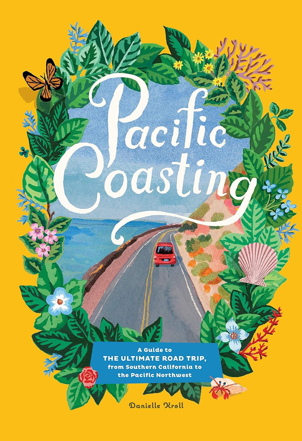 Book titled 'Pacific Coasting' with colorful cover design on a white background