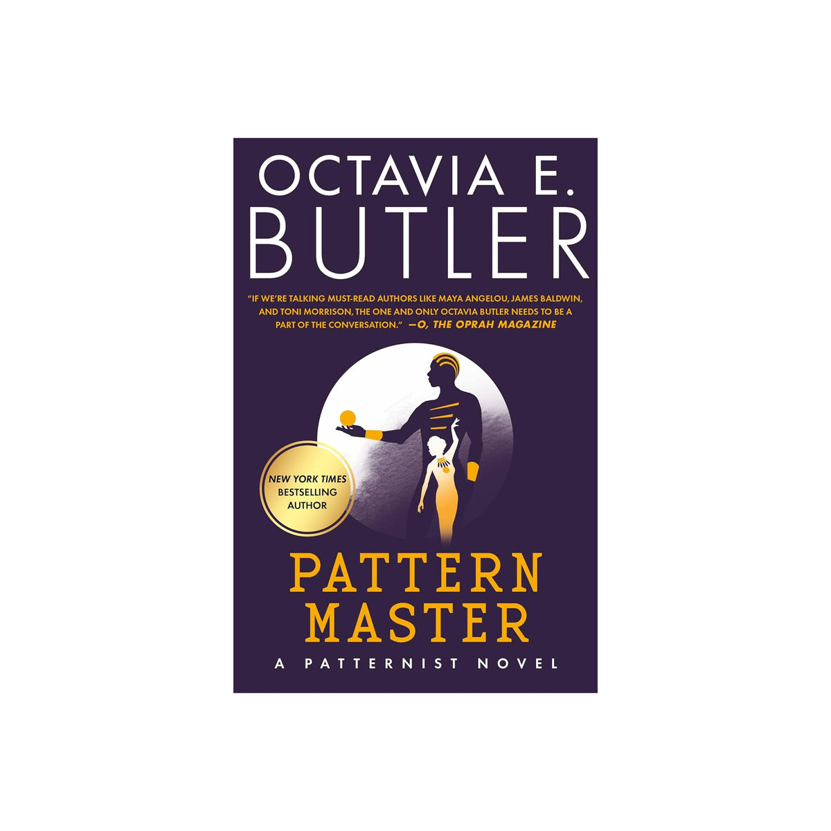 Book cover of 'Pattern Master' by Octavia E. Butler with a silhouette design on a purple background.
