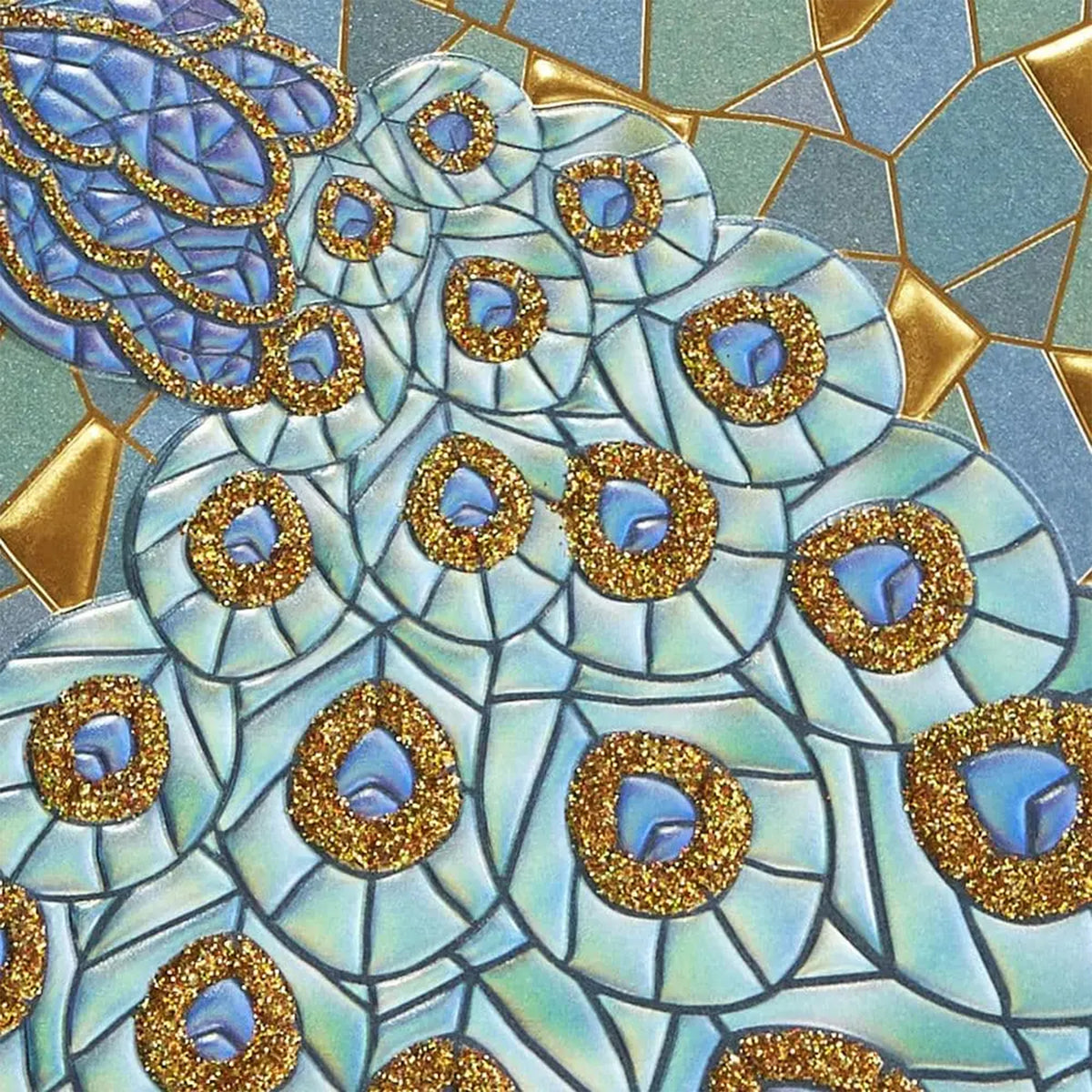 PEACOCK MOSAIC NOTECARD