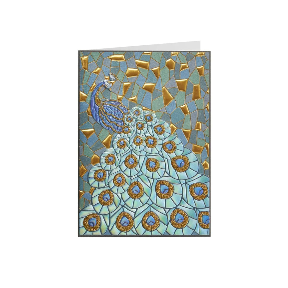 PEACOCK MOSAIC NOTECARD