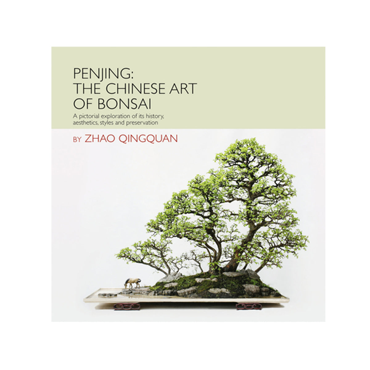 Book cover of &#39;Penjing: The Chinese Art of Bonsai&#39; by Zhao Qingquan with a bonsai tree illustration.