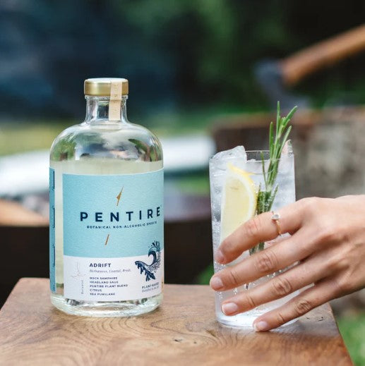 This delicious non-alcoholic botanical 'spirit' is made by distilling unique plants which are native to the Cornish coastline in the UK. It has a refreshing, citrus and herb taste, reminiscent of long sunny days. Key botanicals: Rock Samphire, Sage, Pentire plant blend, Lemon citrus, Cornish sea salt. 6.8 fl. oz.