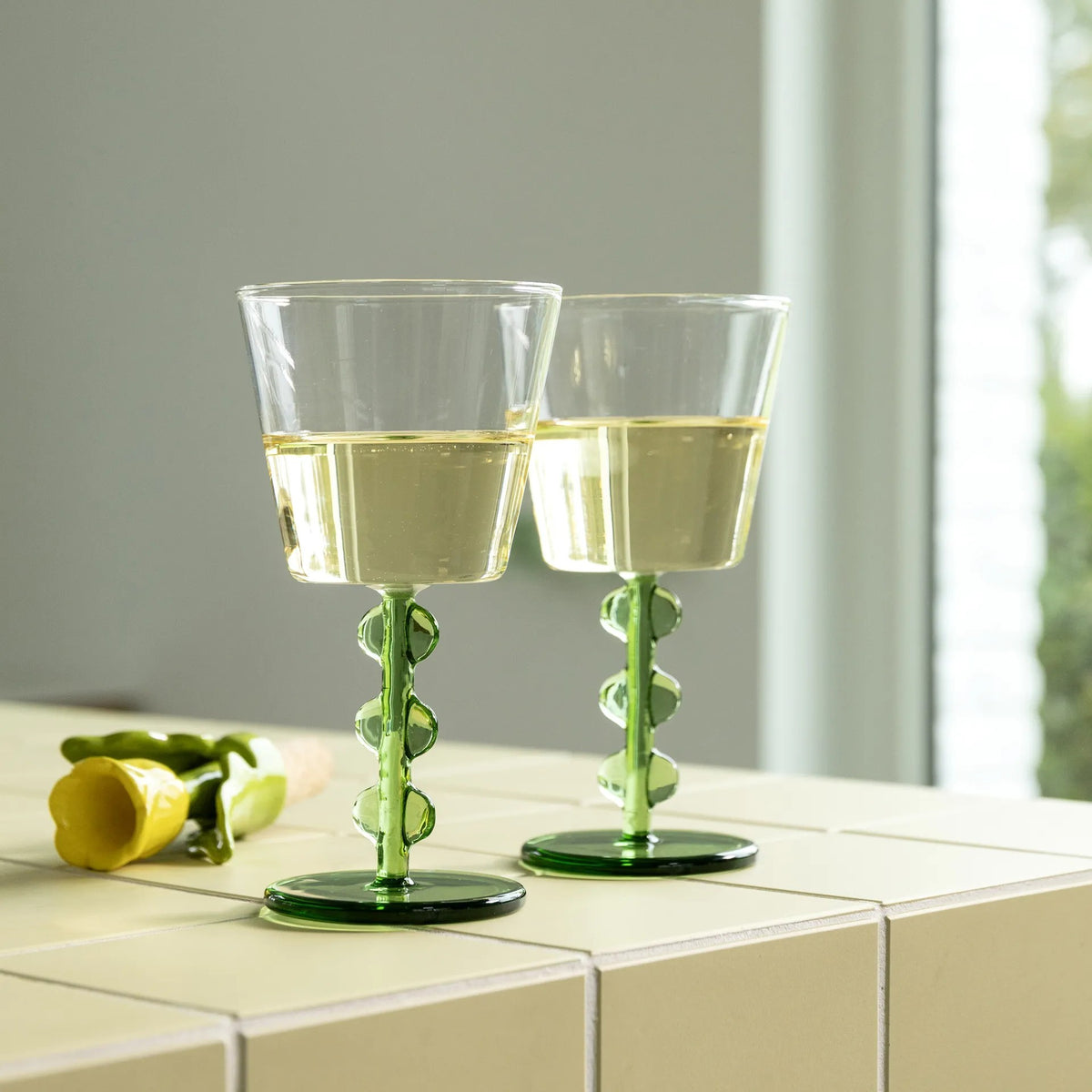 PETAL WINE GLASSES - SET OF TWO