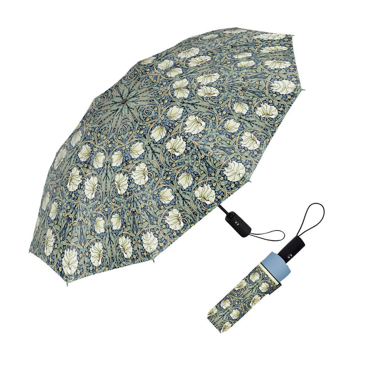 WILLIAM MORRIS PRINT TRAVEL UMBRELLA