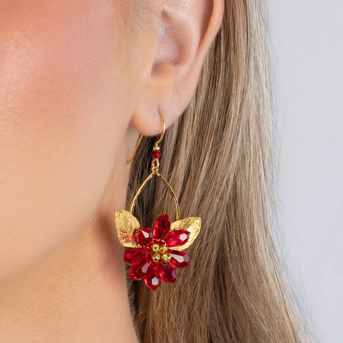 POINSETTIA EARRINGS