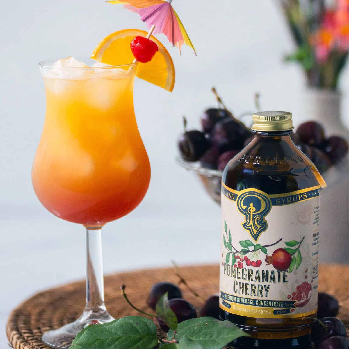 POMEGRANATE CHERRY COCKTAIL/MOCKTAIL SYRUP