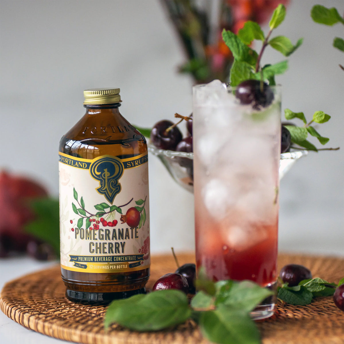 POMEGRANATE CHERRY COCKTAIL/MOCKTAIL SYRUP