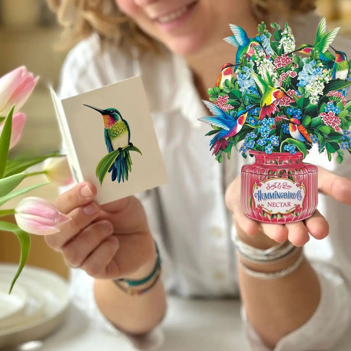 MINI POP-UP BOUQUET - HUMMINGBIRD OASIS