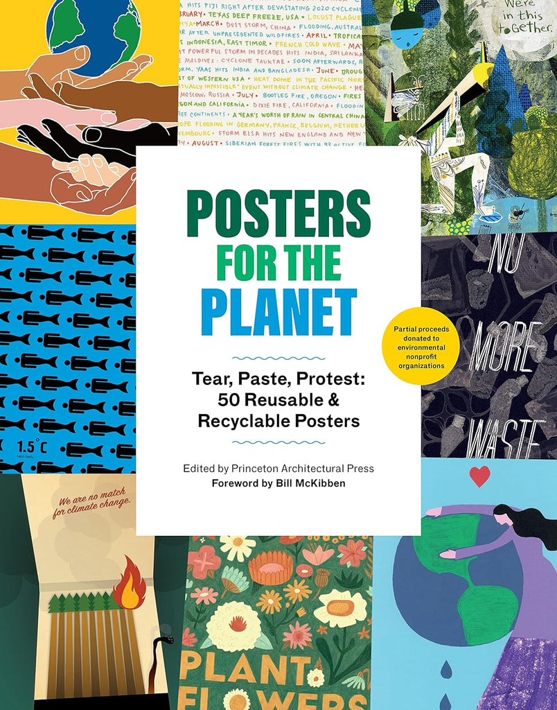 These 50 full-color tear-out posters feature original artwork that conveys the urgent need to take action to combat climate change. Whether you're an activist, a student, or are looking for the perfect environmental gift, this collection of original posters from a series of international artists and designers is sure to inspire change.