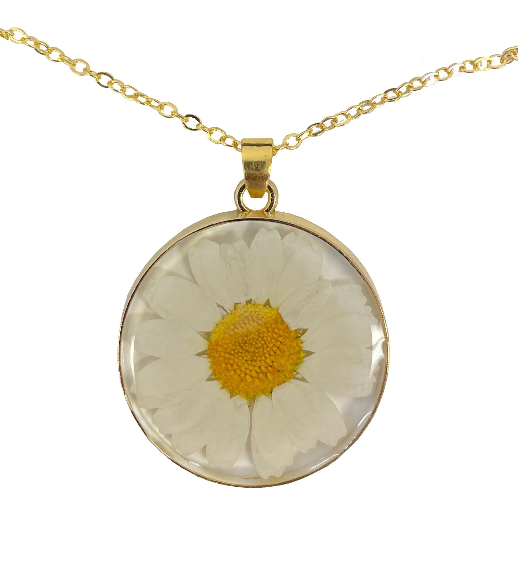 Gold Daisy Necklace – Alma Libre Jewelry