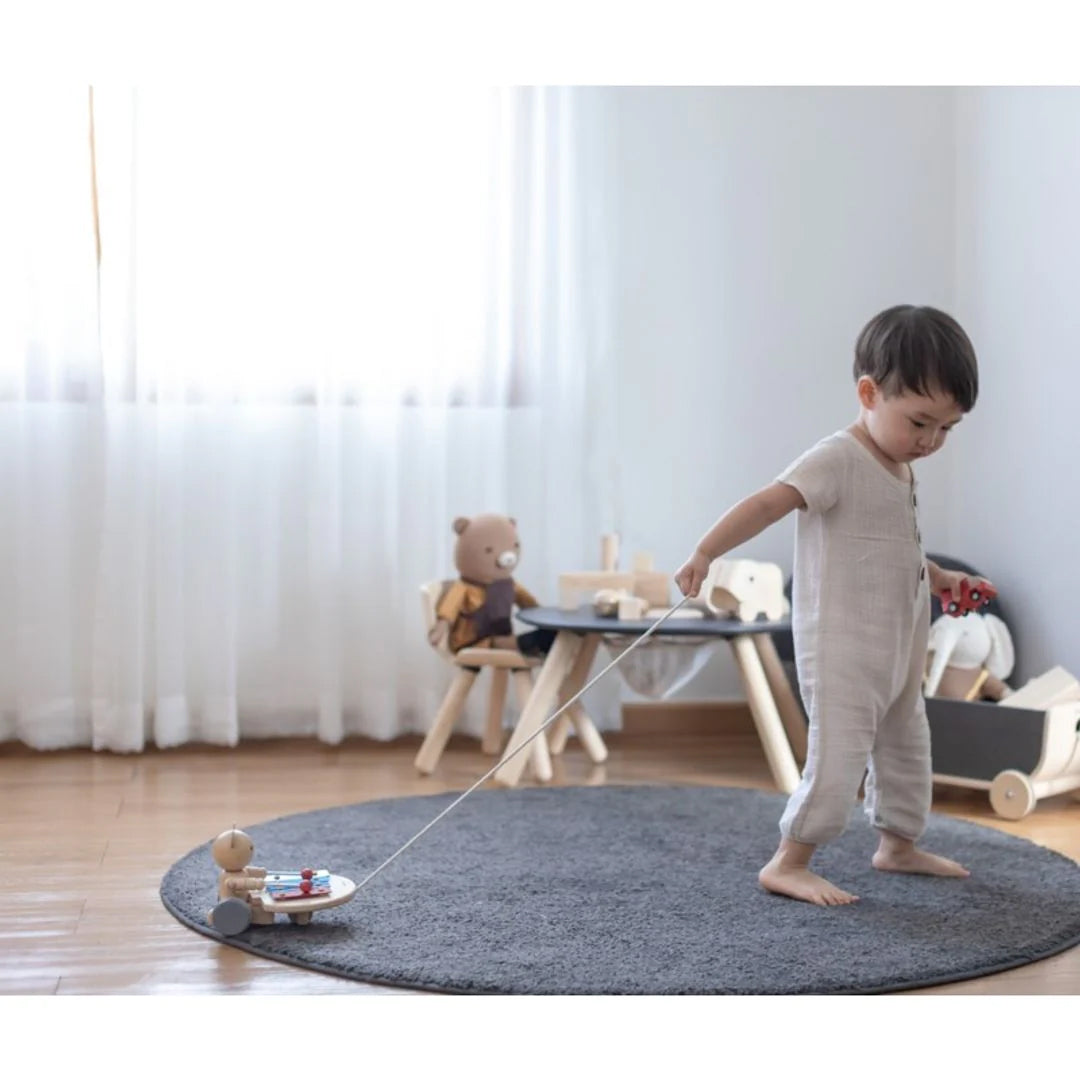 PULL-ALONG MUSICAL BEAR