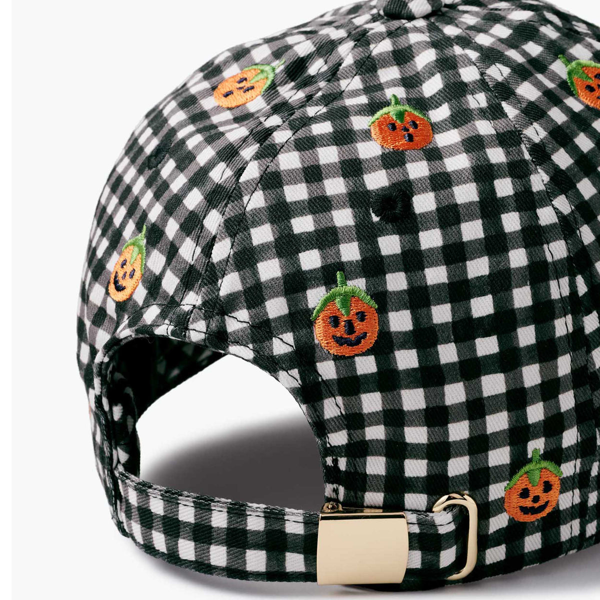 PUMPKIN GINGHAM BASEBALL CAP