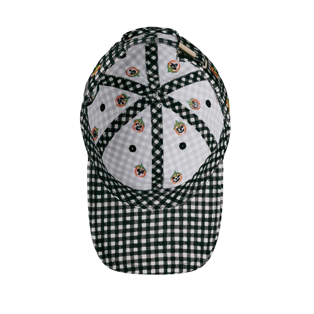 PUMPKIN GINGHAM BASEBALL CAP