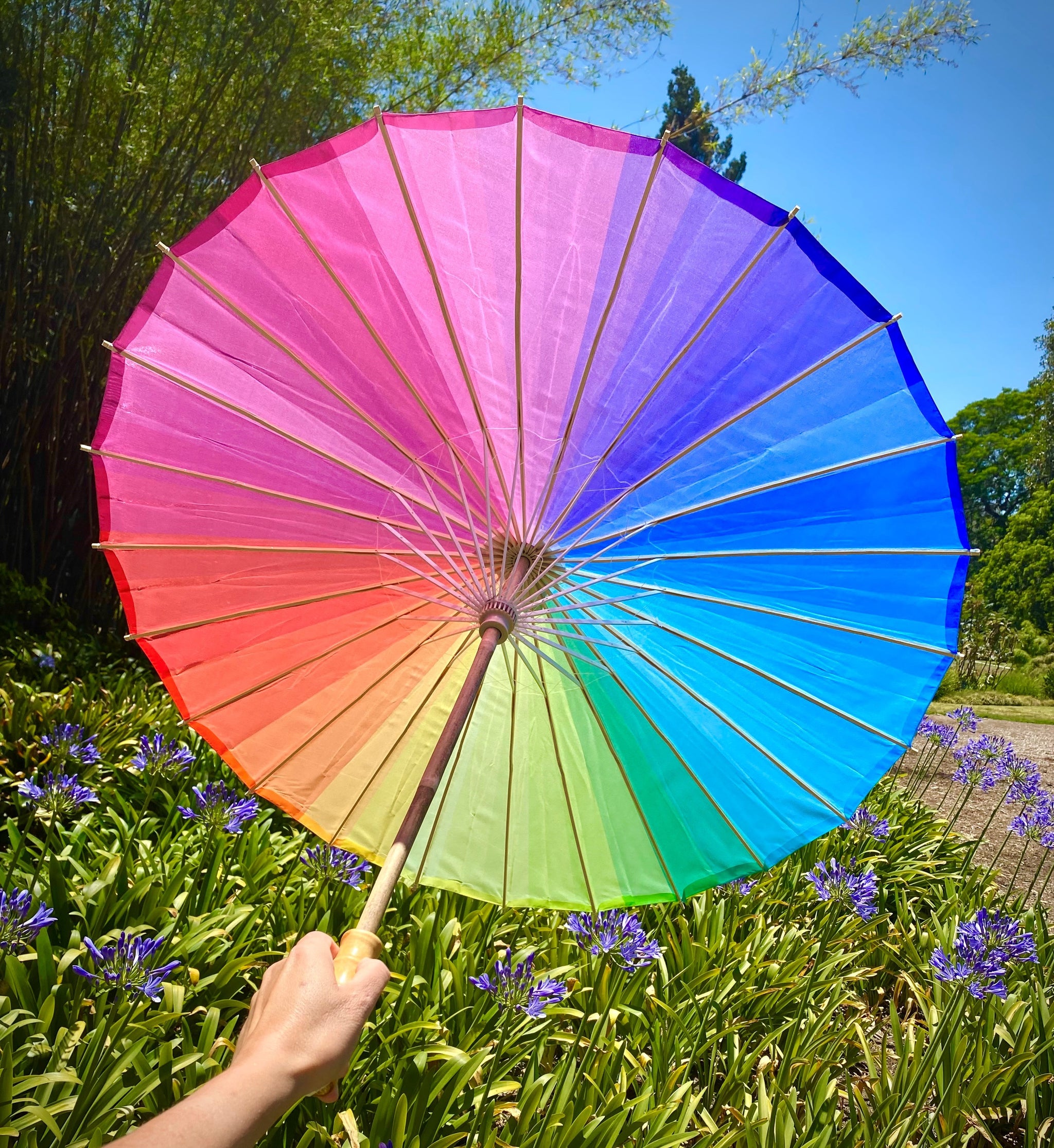 large size mulicolor patio umbrellas for sale RAINBOW PARASOL