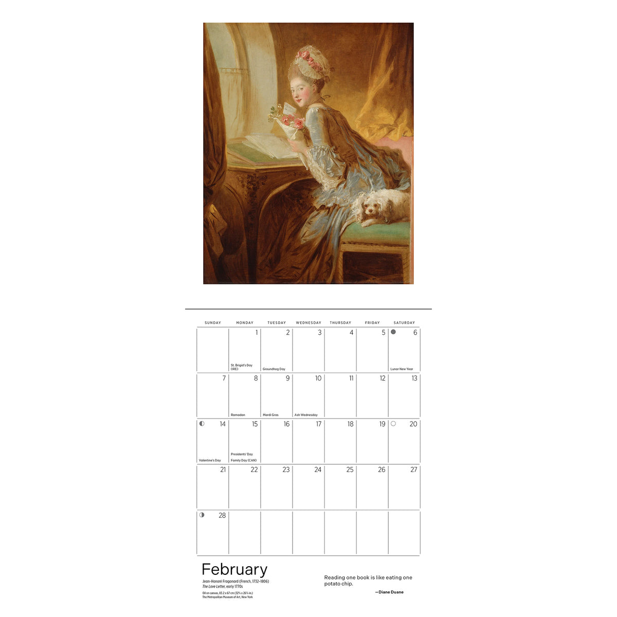 THE READING WOMAN MINI WALL CALENDAR 2027