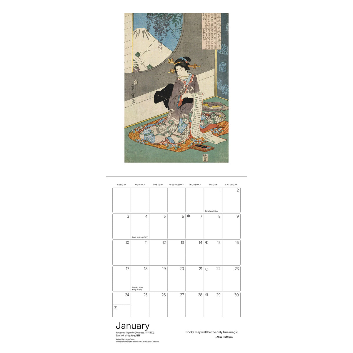 THE READING WOMAN MINI WALL CALENDAR 2027