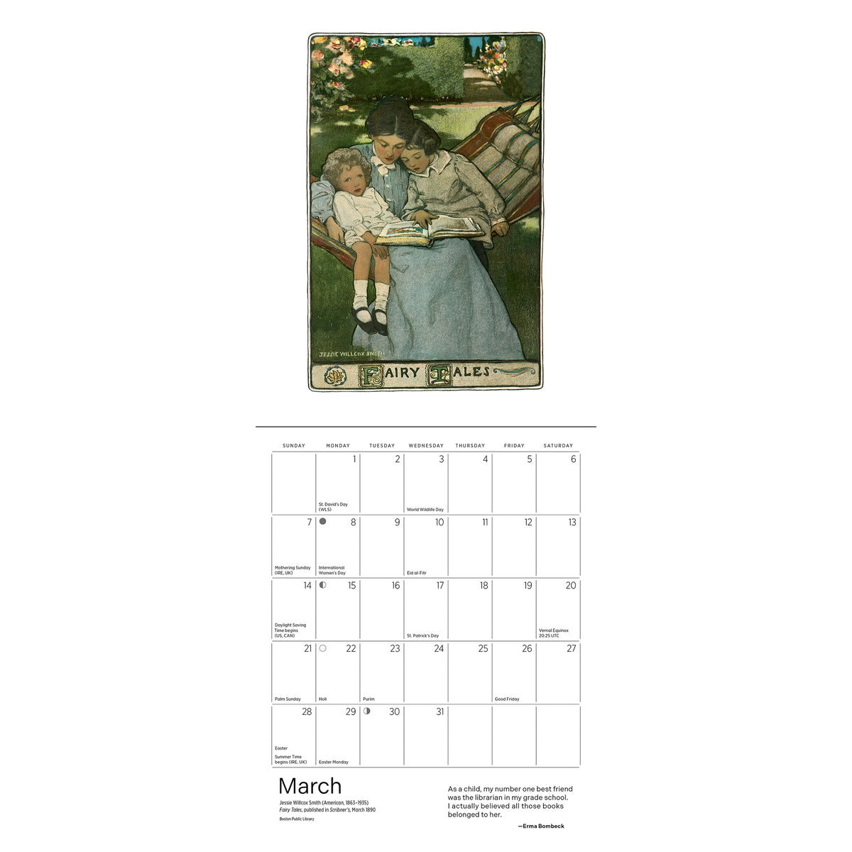 THE READING WOMAN MINI WALL CALENDAR 2027