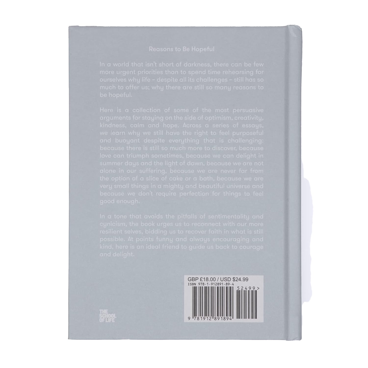 An exploration of the many reasons to remain hopeful in the face of life's disappointments and challenges. HOPEFULNESS FOR PESSIMISTS: an honest and accessible guide to navigate us through the darkness to light. A HIGHLY RELATABLE BOOK: that offers comfort and support in our darker moments, while guiding us towards an optimistic future. Hardcover.