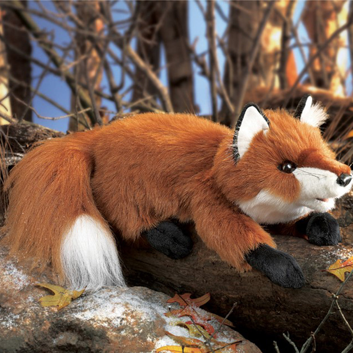 SMALL RED FOX HAND PUPPET