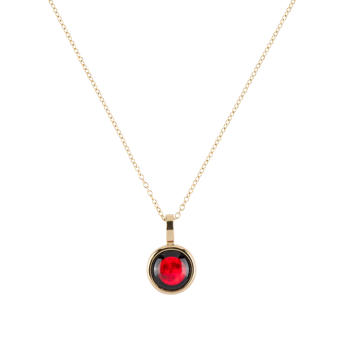 SKYLIGHT 14K GOLD PLATED MOON NECKLACE