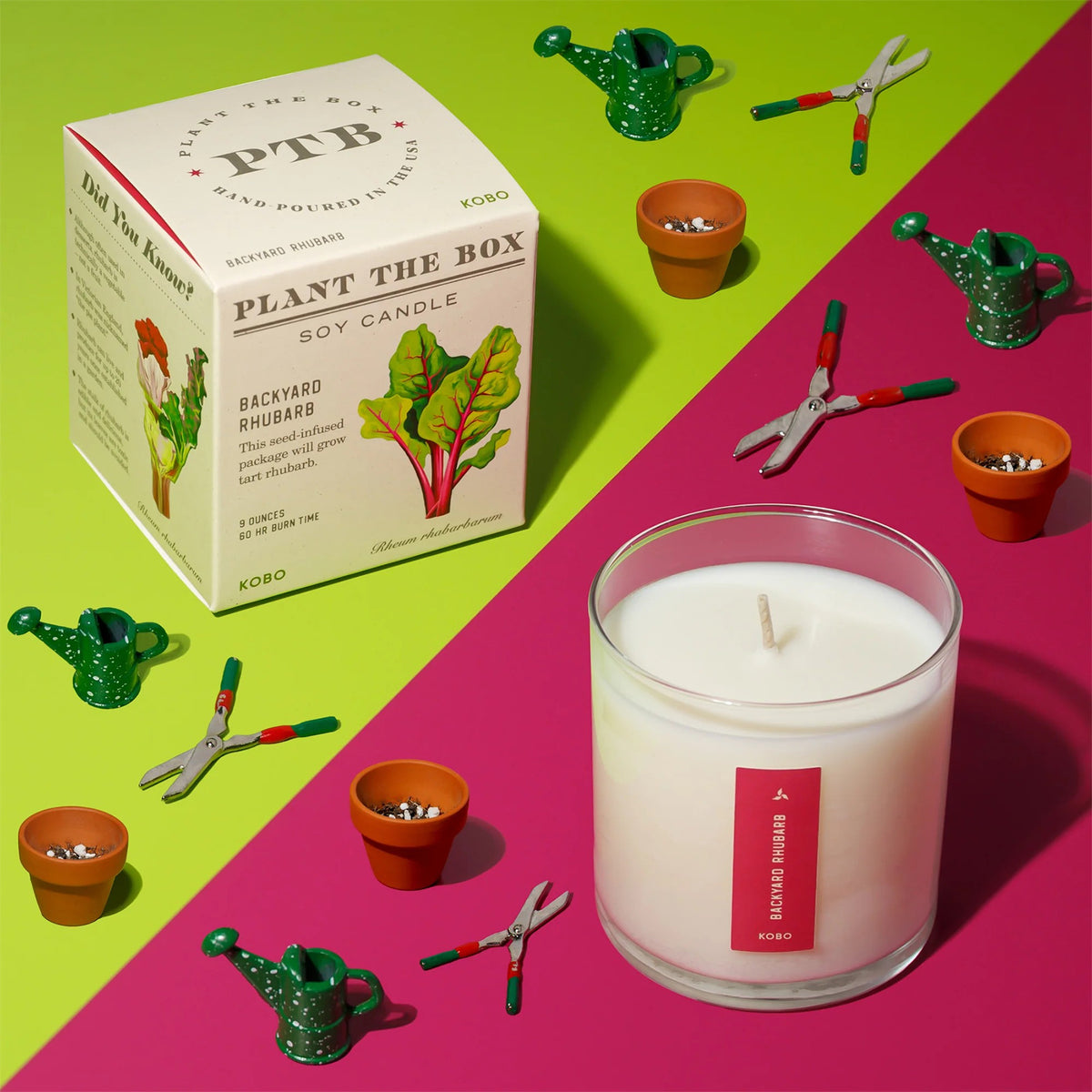 RHUBARB SCENTED CANDLE