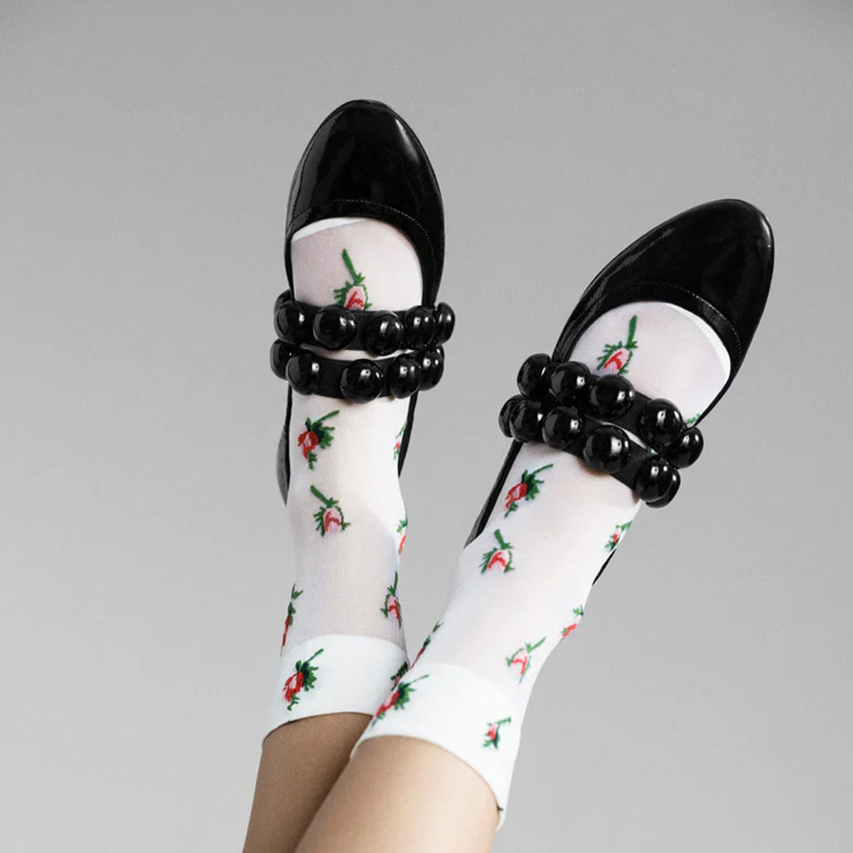 ROSEBUD SHEER CREW SOCKS