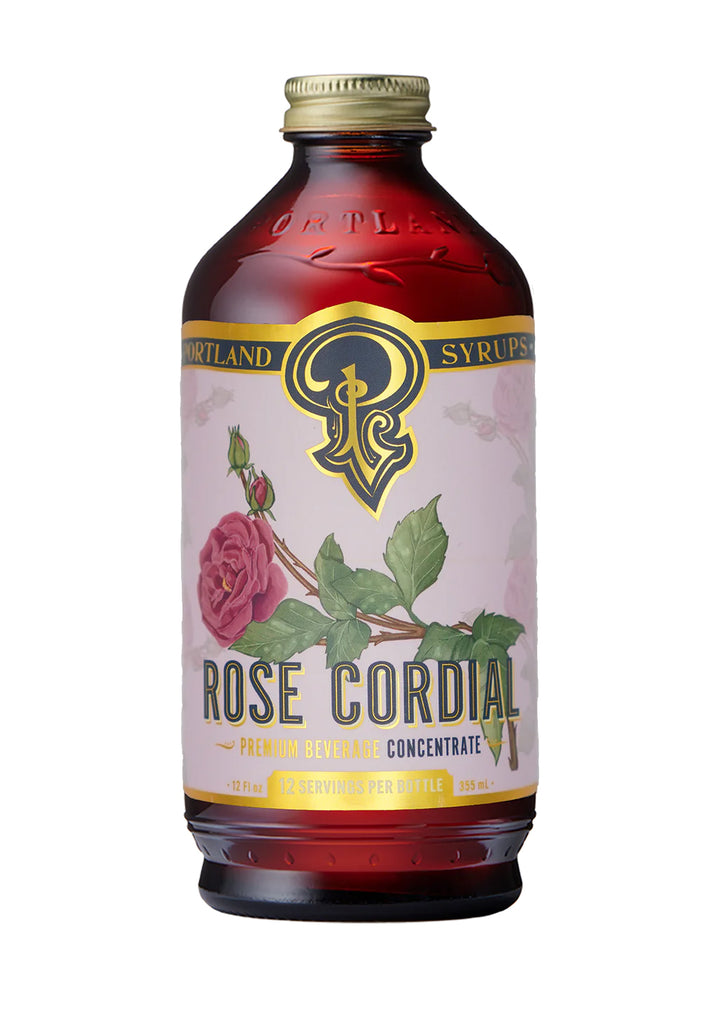 Fragrant, whole dried rose blossoms and petals are slow brewed in stages with dried rose hips. It is sweet and tart and is extremely versatile. The Rose Cordial is also delicious in coffee and tea. Hand-brewed in Oregon Ingredients: Water, Dried Rose Bud and Petals, Dried Rose Hip, Organic Cane Sugar, Citric Acid.