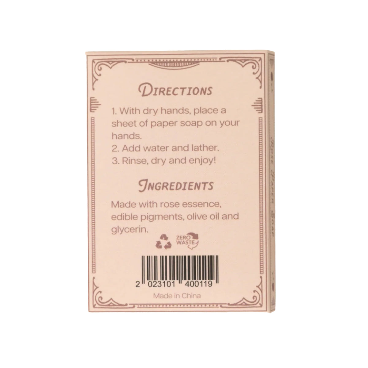 ROSE PAPER SOAP LEAVES