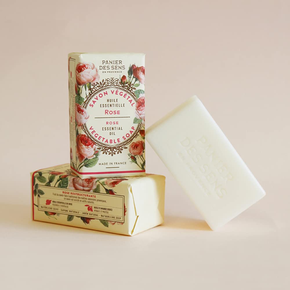 Bring the wonderful, subtle scent of rose petals into your bath or shower room. Its delicate, soft foam cleanses and perfumes gently, making it suitable even for the most delicate skin. Traditional manufacturing from Marseille, France. Vegan. Beautiful vintage style packaging.