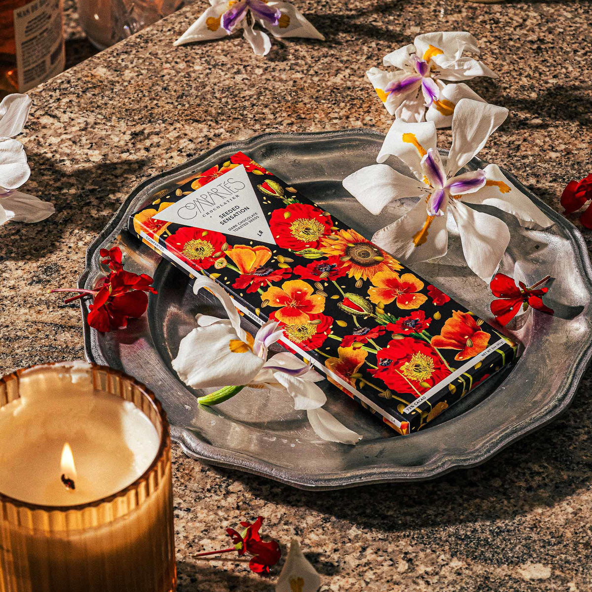 SEEDED SENSATION  VEGAN DARK CHOCOLATE BAR