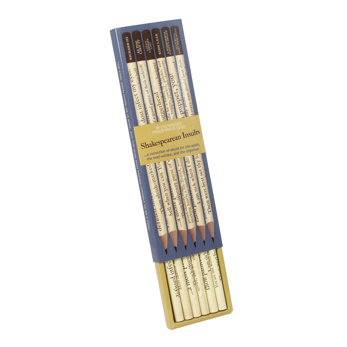 SHAKESPEAREAN INSULTS PENCIL SET