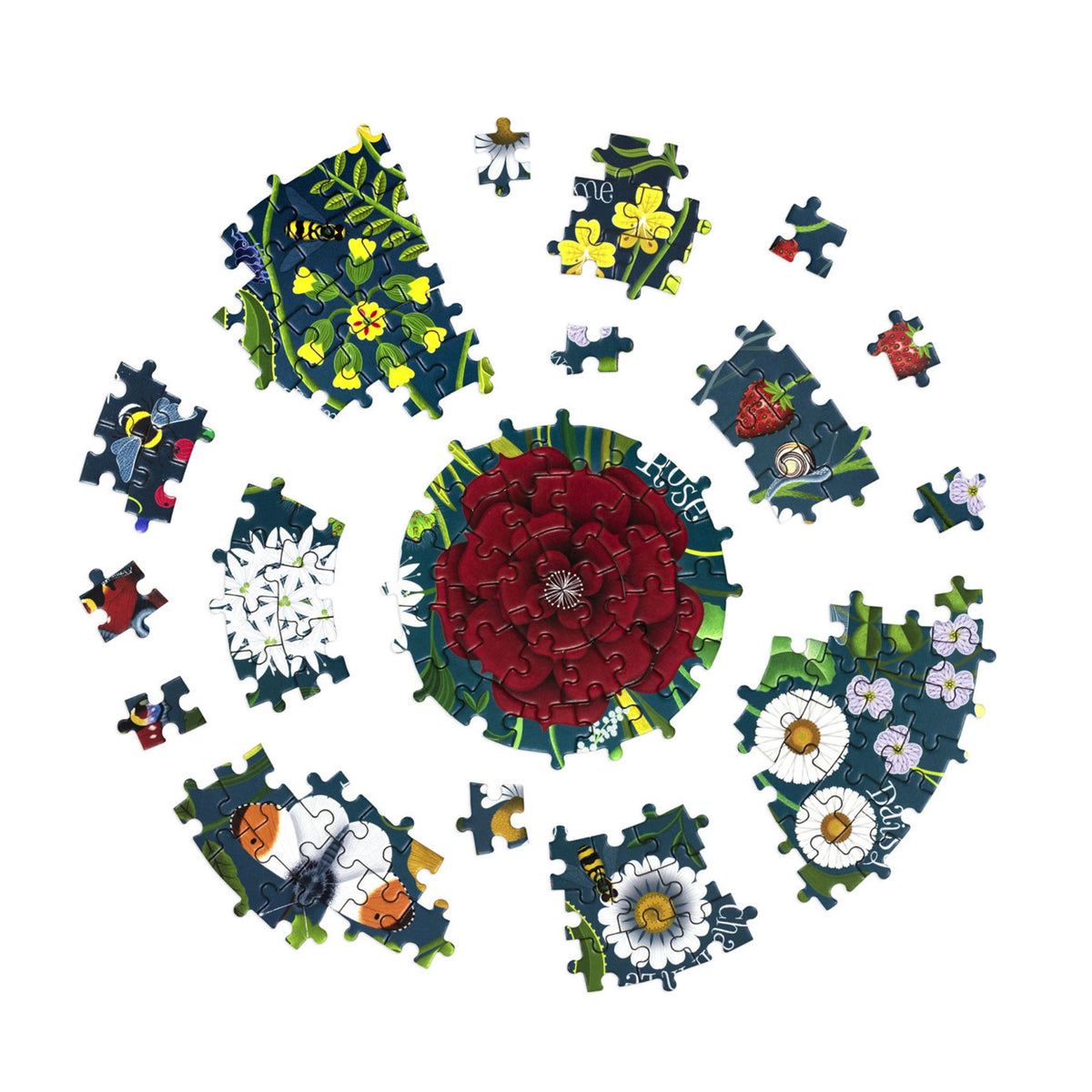 SHAKESPEARE'S FLOWERS 1000-PIECE CIRCULAR JIGSAW PUZZLE