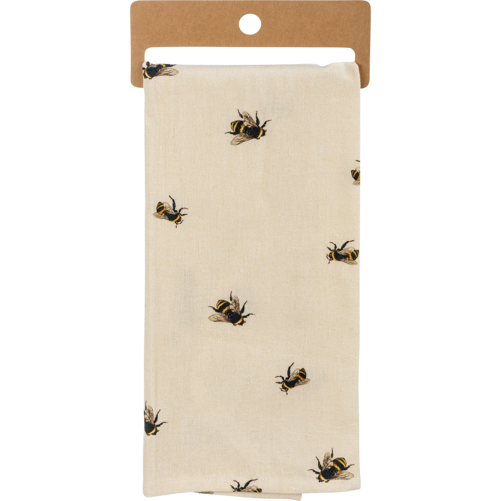 This cotton-linen blend tea towel features ab all-over, vintage-inspired bee print and embroidered 'show me the honey' lettering.  This bee-autiful towel also has a cotton loop in one corner for easy hanging. Material: Cotton, Linen Dimensions: 18" x 28". Machine washable.