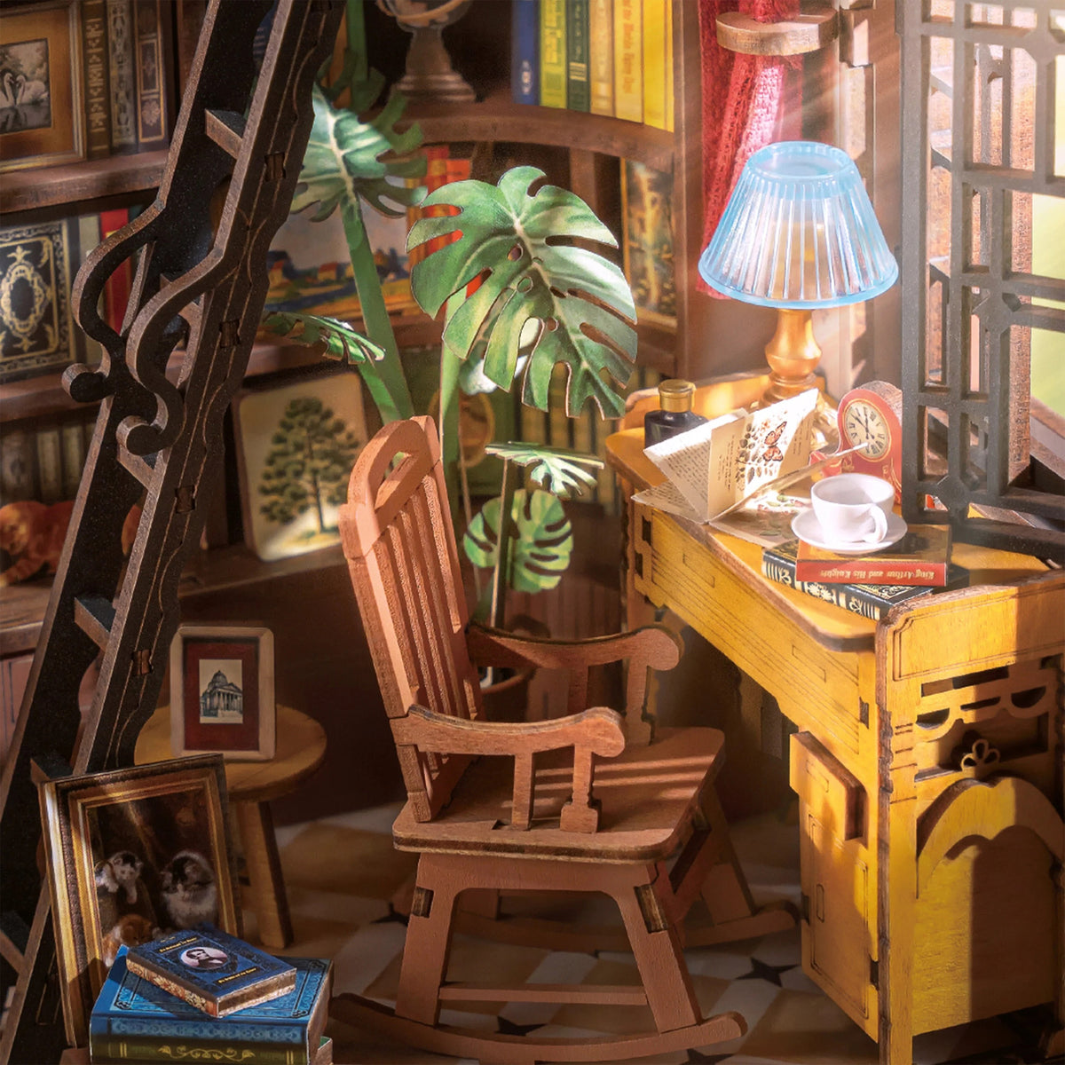 SILENT CORNER STUDY BOOK NOOK MODEL KIT