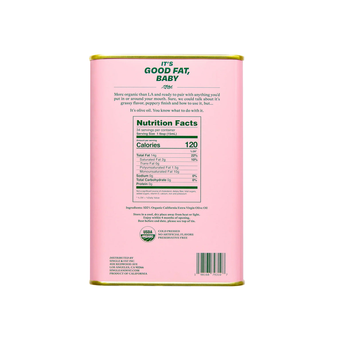 CALIFORNIA ORGANIC EXTRA VIRGIN OLIVE OIL